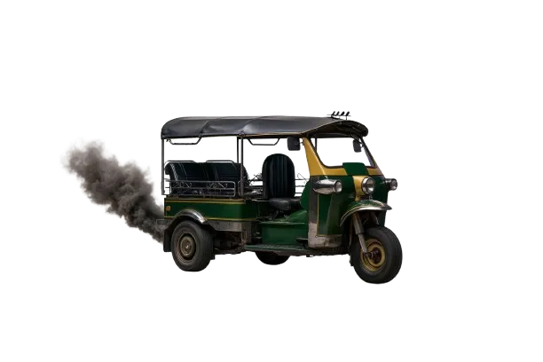 Tuk-Tuk in Fahrt